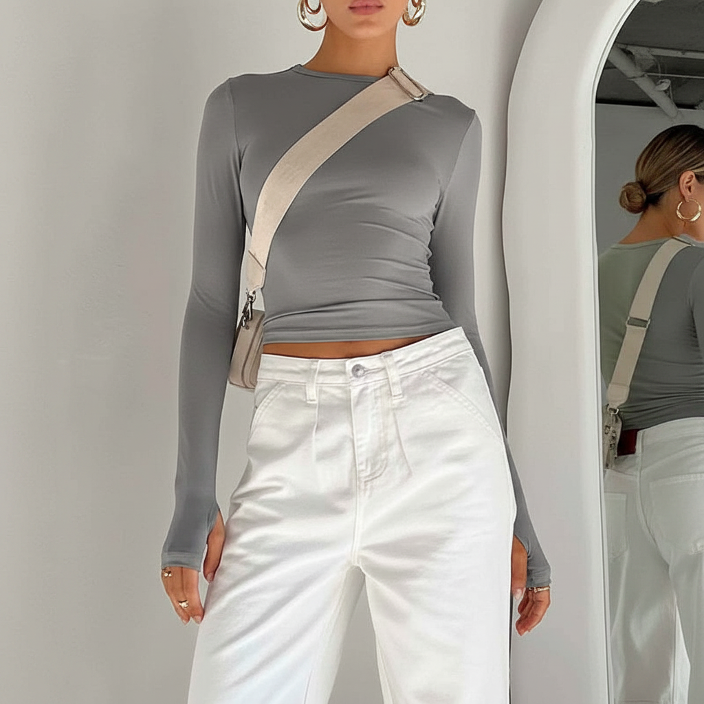 Modern Comfortable Crop Top with Breathable Fabric and Stylish Design