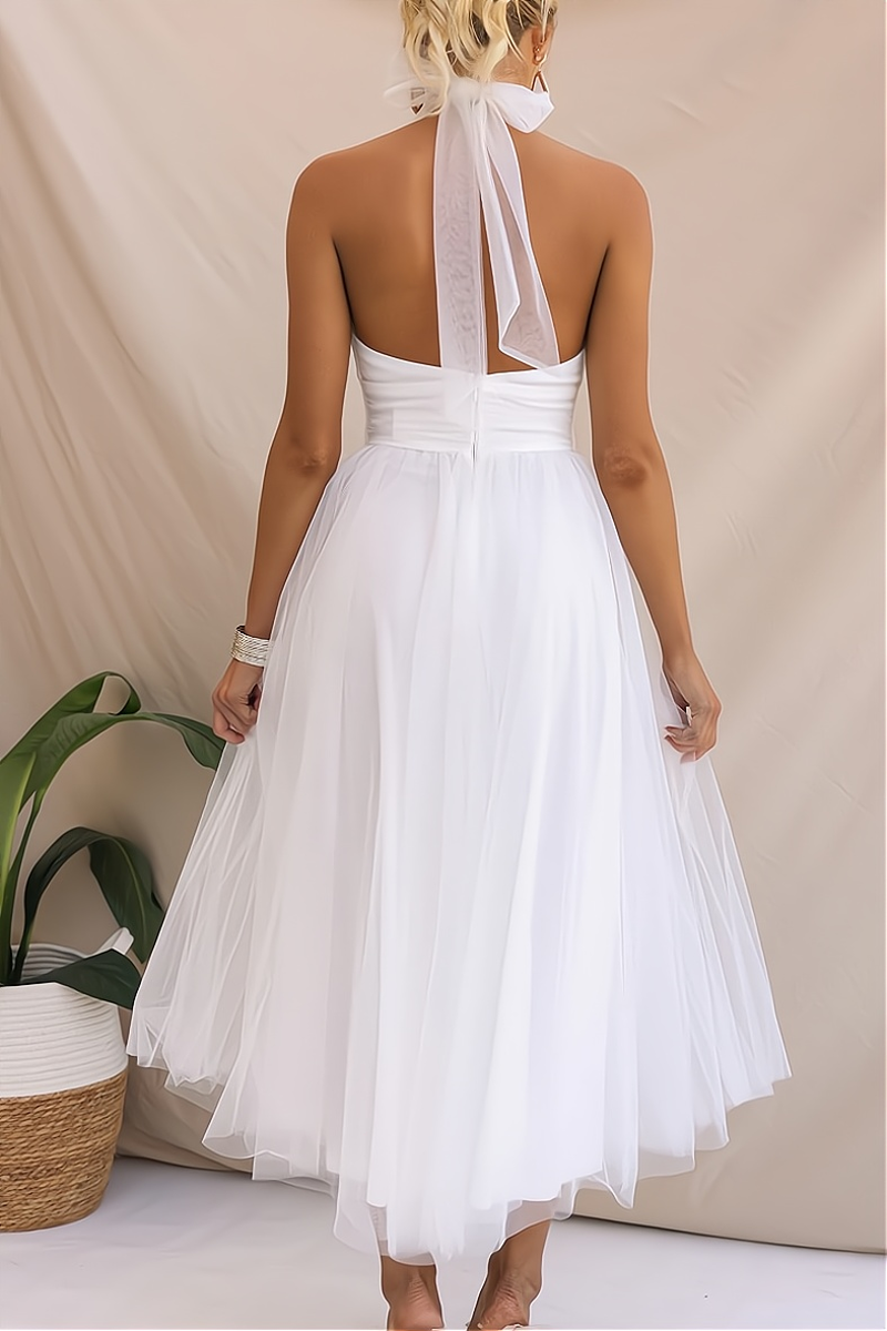 Dominique Statement High Quality Sleeveless Party Dress for Fashionable Women Chic Silhouette Collection
