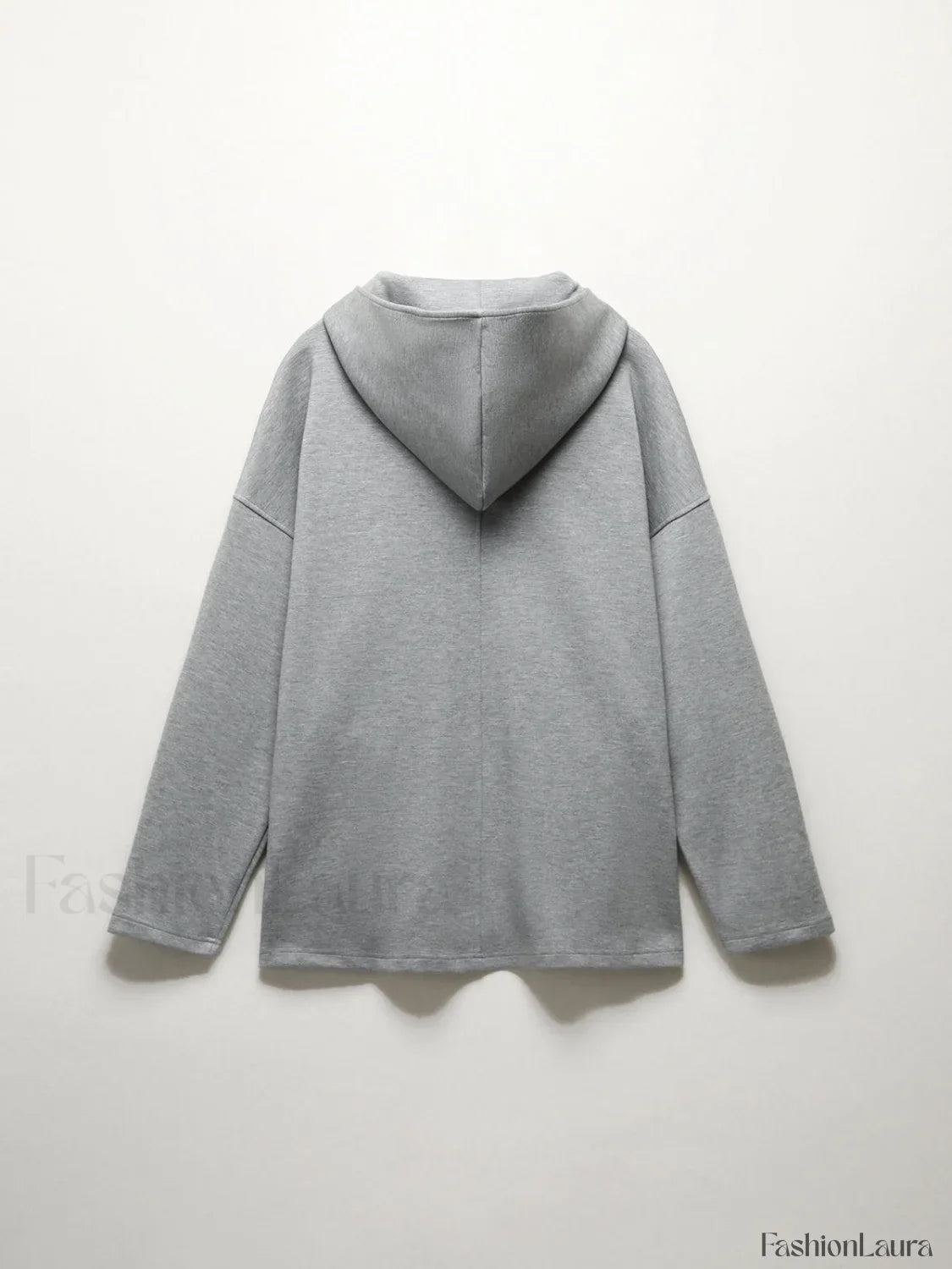 Half Zip Graceful Double Pockets Hoodie