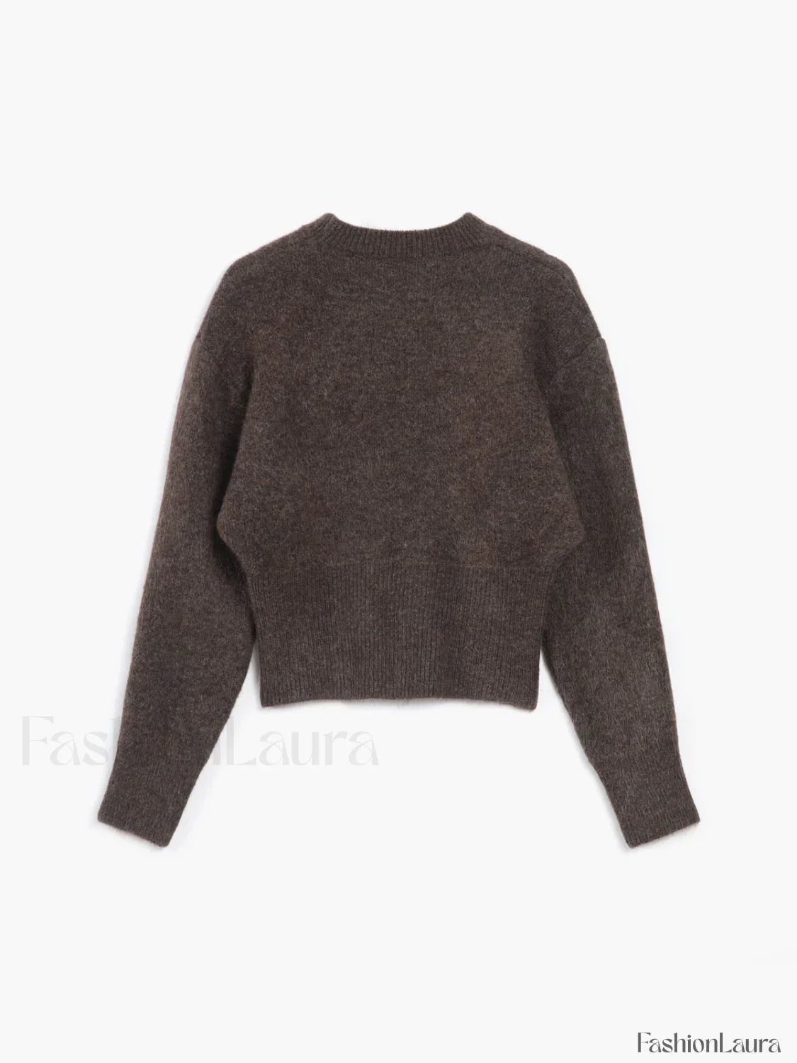Half Zip Graceful Fuzzy Sweater