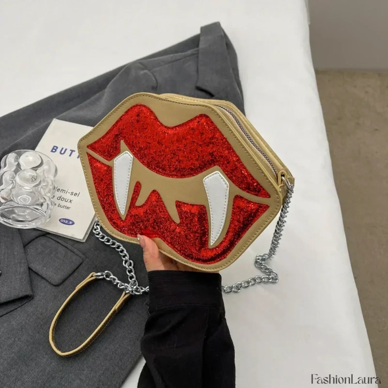 Halloween Sling Red Mouth Party Spooky Festa Bag