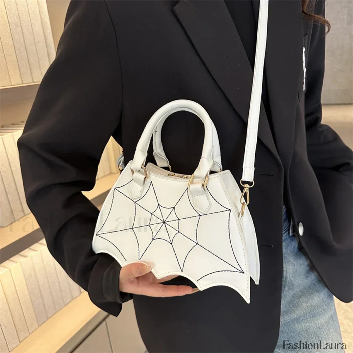 Halloween WingCreative Crossbody PU Leather Fashion Bat Women's Novelty Bag