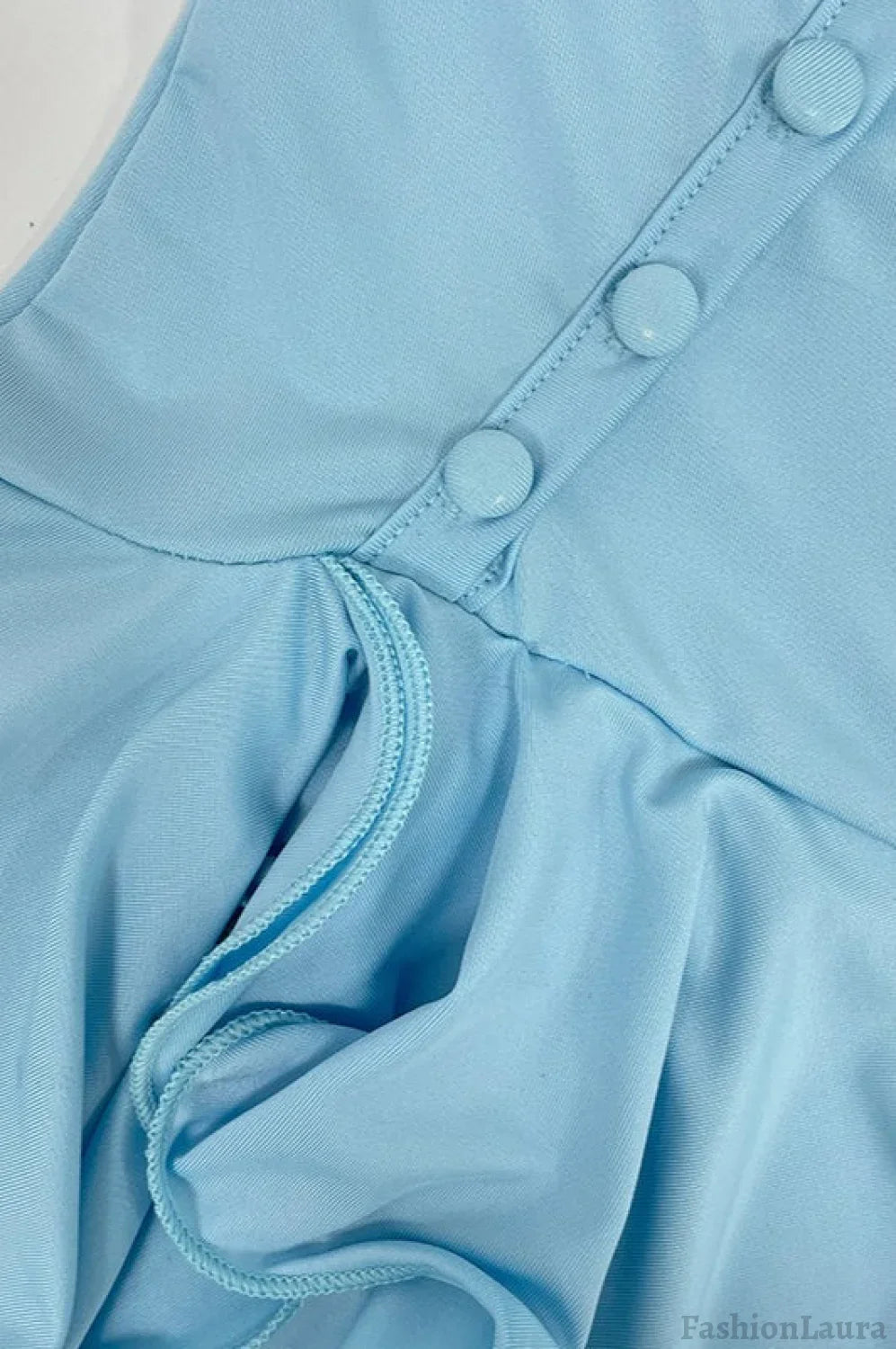 Halter Backless Button Party Dress