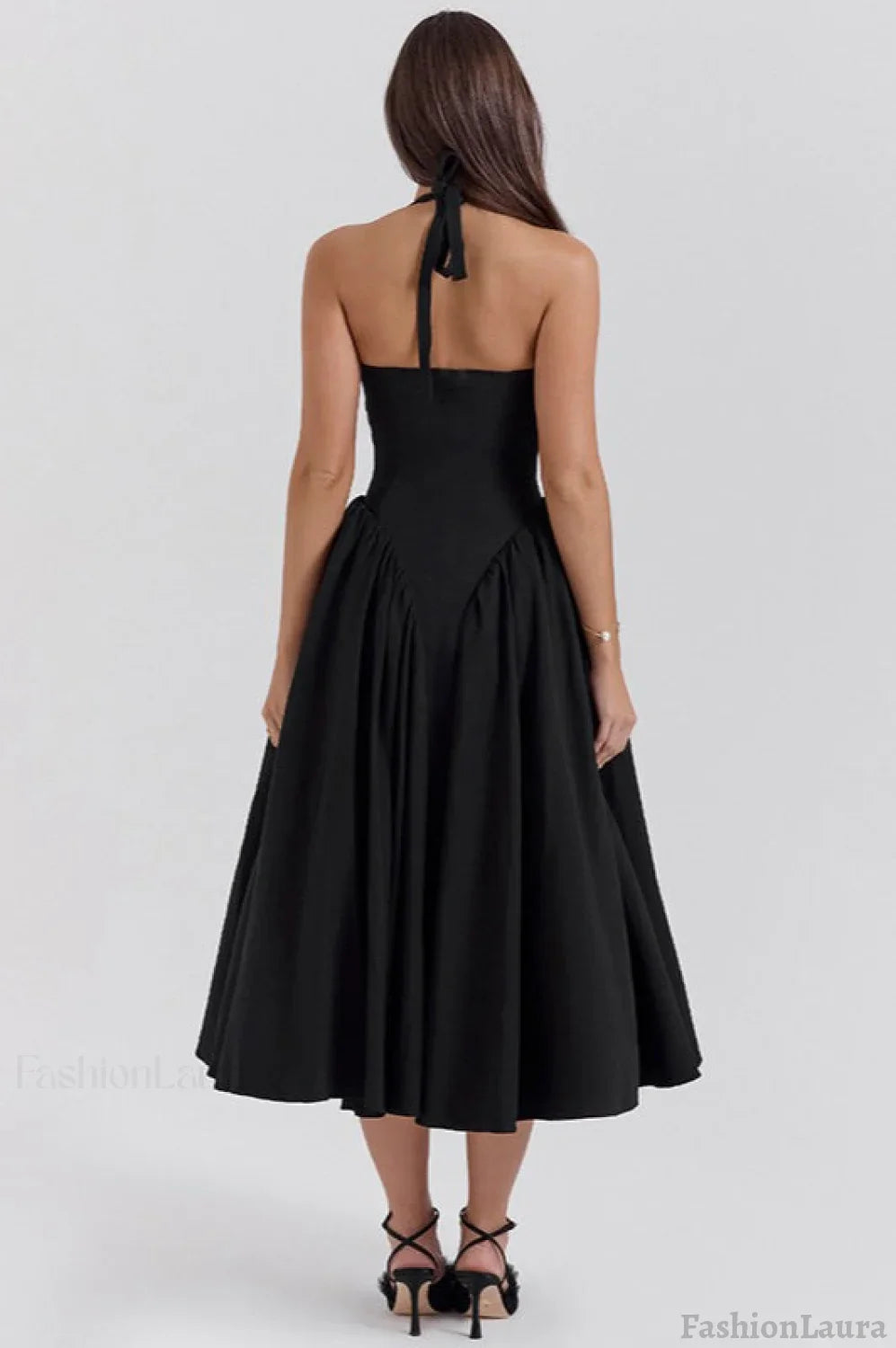 Halter Backless Tie Party Dress