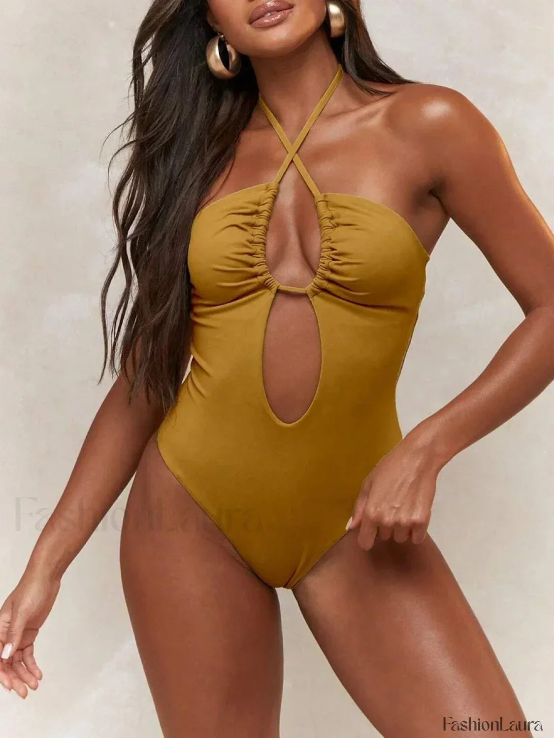 Halter Bandeau Sexy One Piece