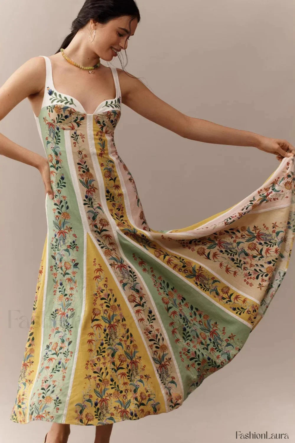 Halter Floral Printed Boho Dress