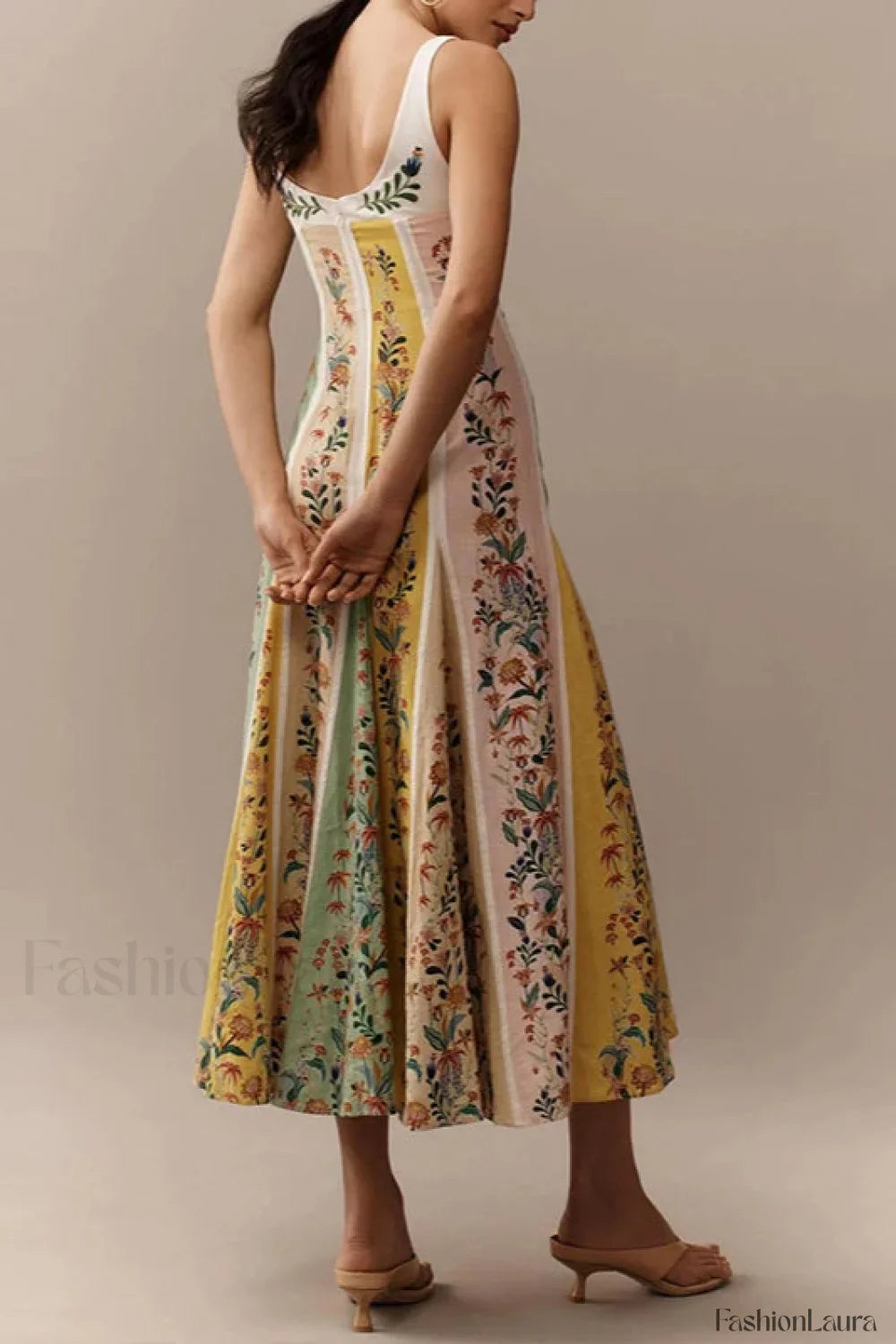 Halter Floral Printed Boho Dress