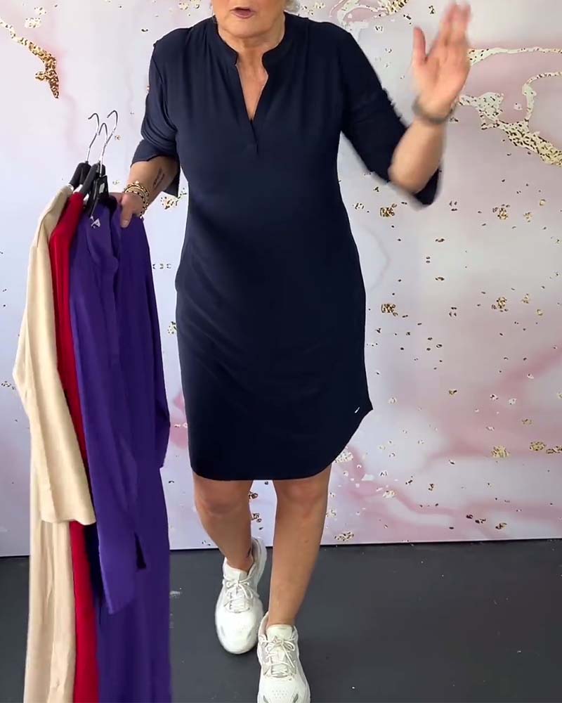 Tatiana Elegant V-neck Dress for Women Holiday Party Outfit