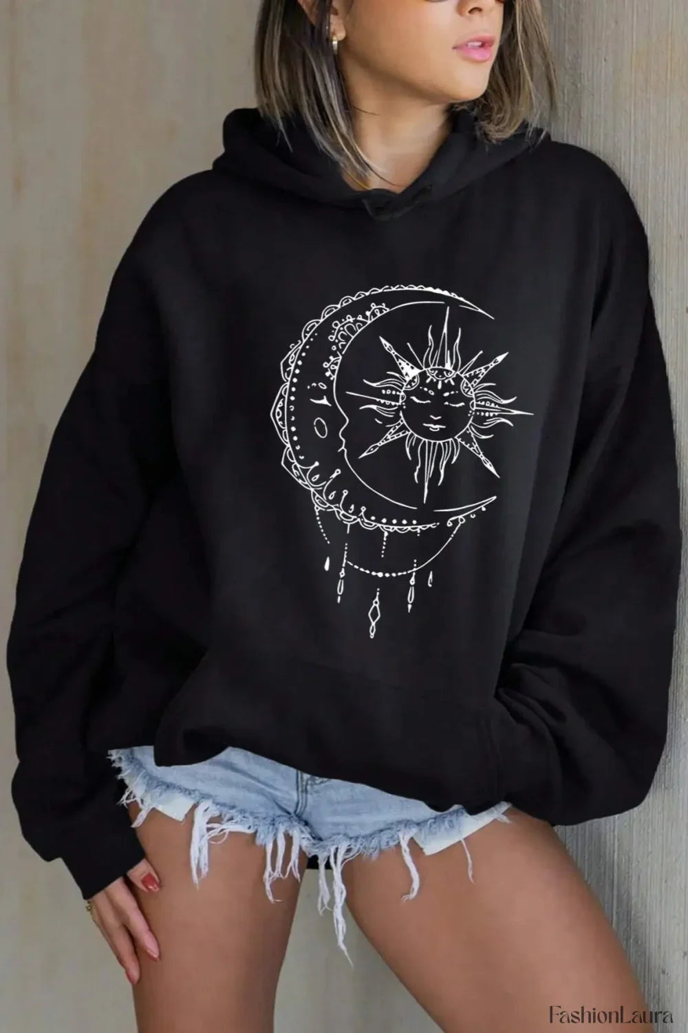 Harajuku Loose Fit Pocket Hoodie