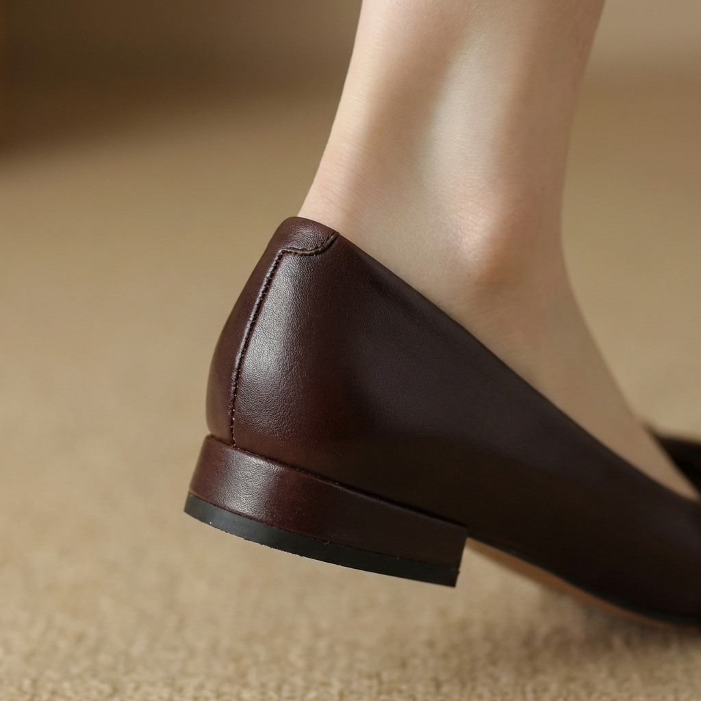 Bow Square Toe Ballet Flats