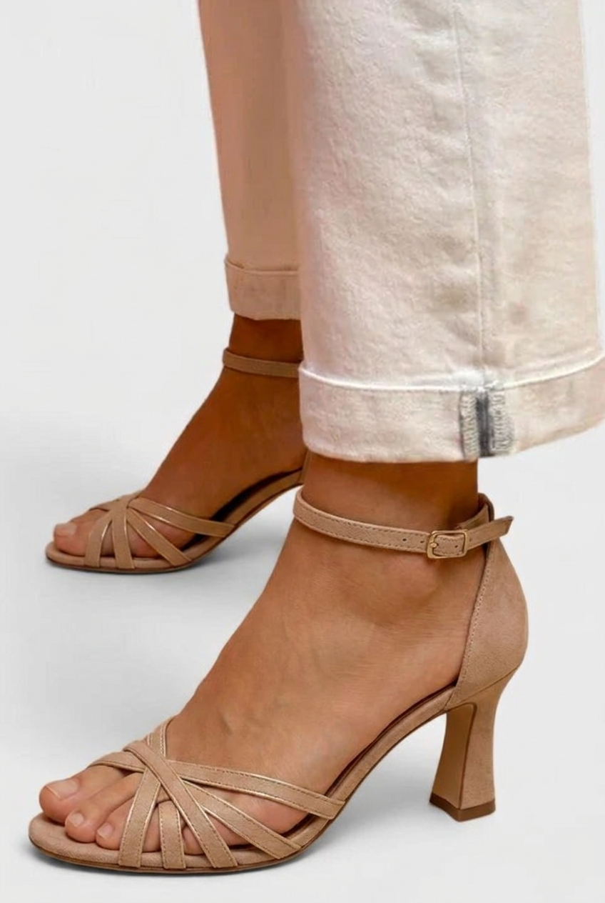 Strappy Ankle Strap Stiletto Heel Sandals