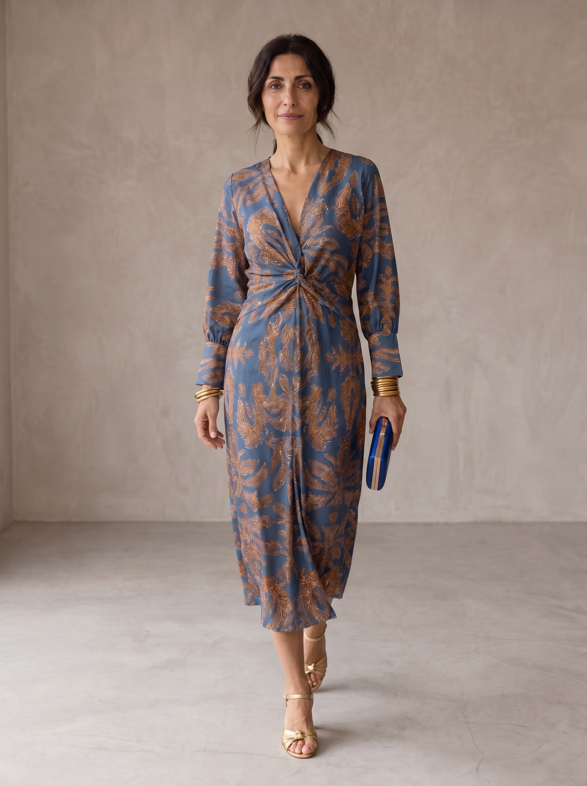 Celeste | Blooming Elegance Midi Dress
