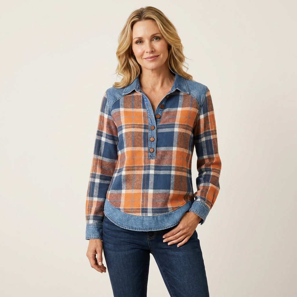 Seluana | Turn-Down Collar Button-Front Loose Sweater 5