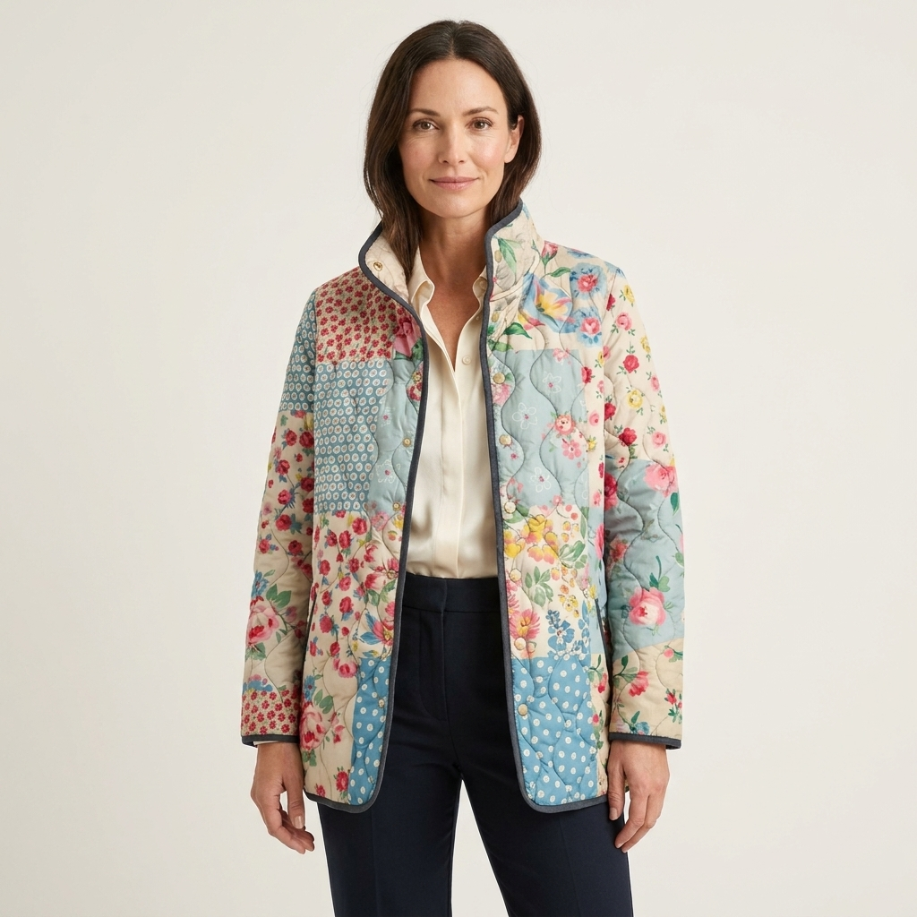 Liora | Charming Floral Quilted Jacket