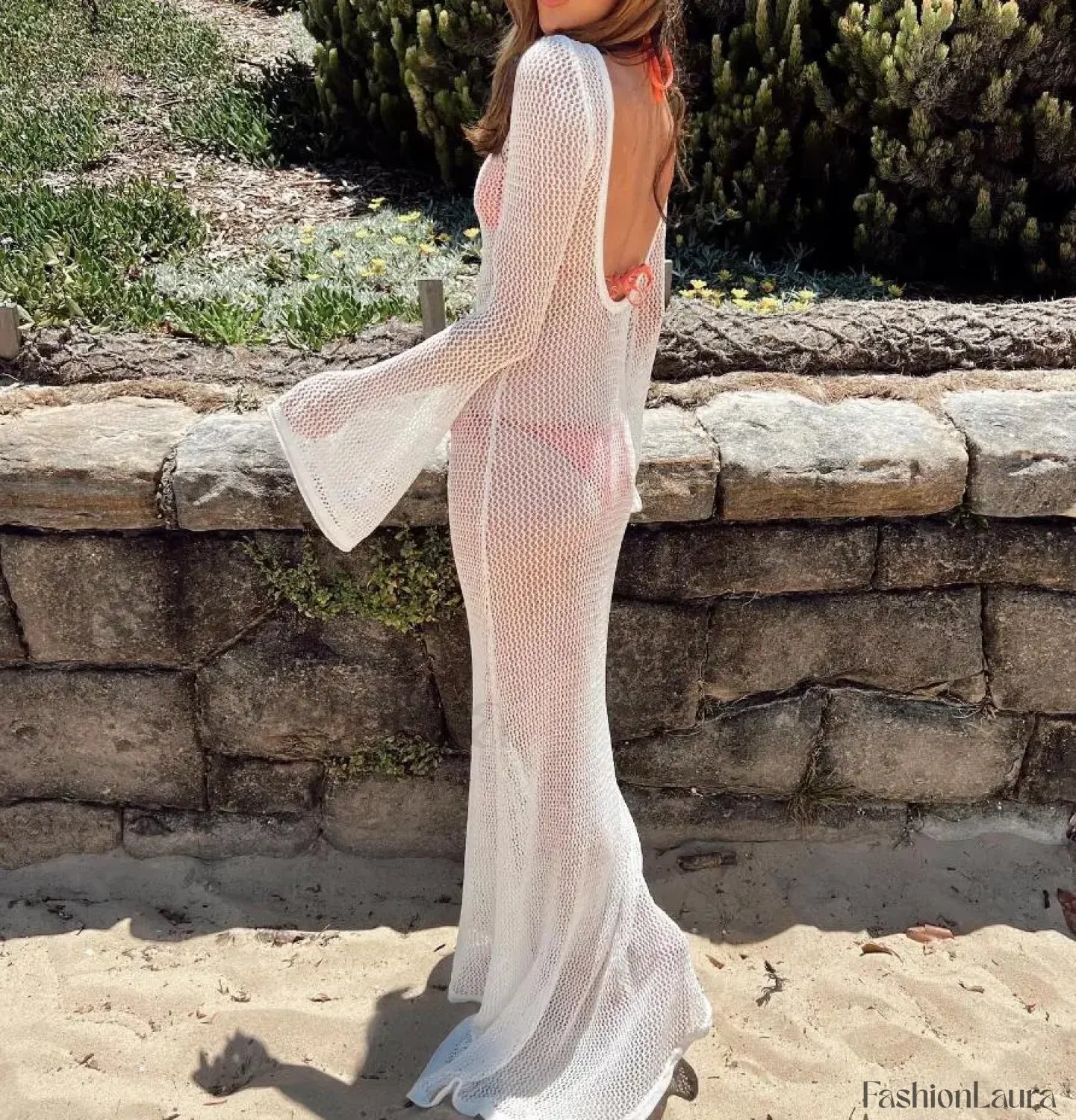 High-Quality Backless Long Cover Up