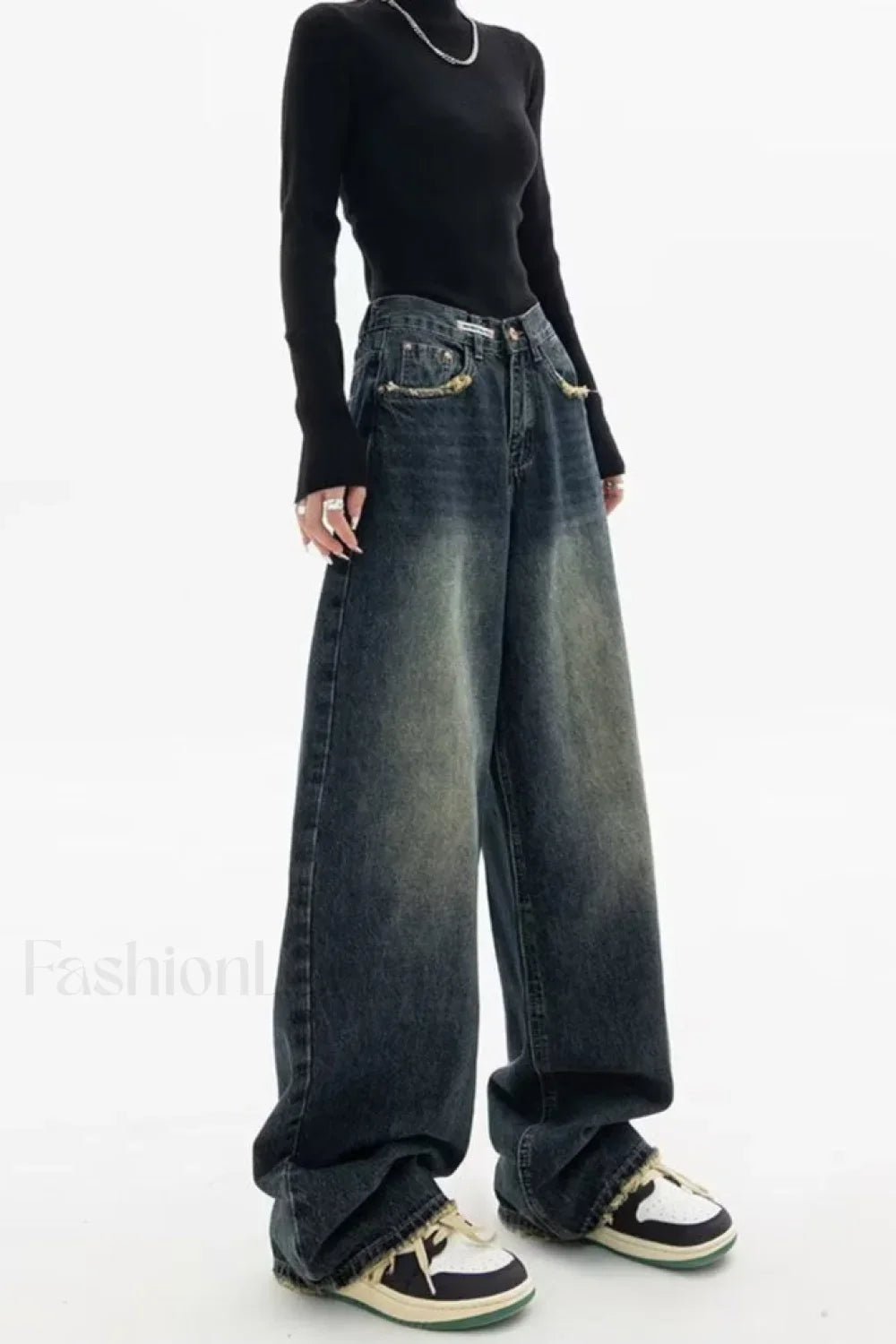 High Rise Loose Fit Vintage Jeans