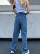 High-Waist Denim Jeans