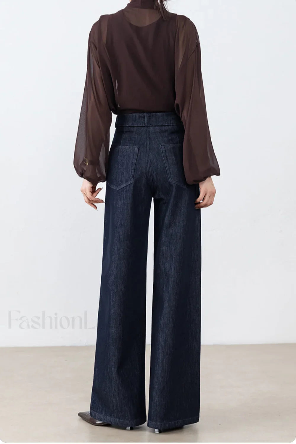 High Waist Loose Straight Leg Jeans