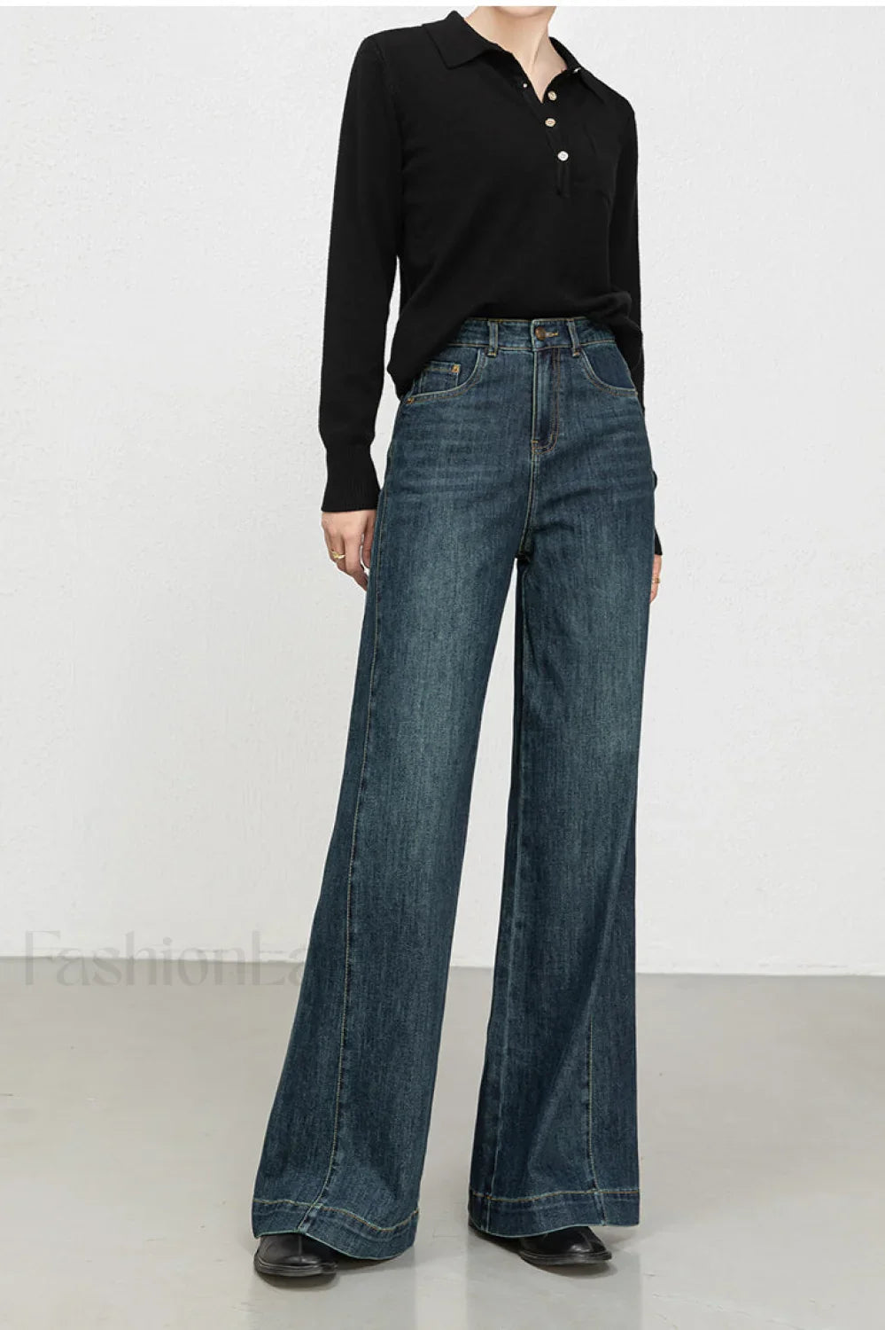 High Waist Loose Wide Leg Jeans