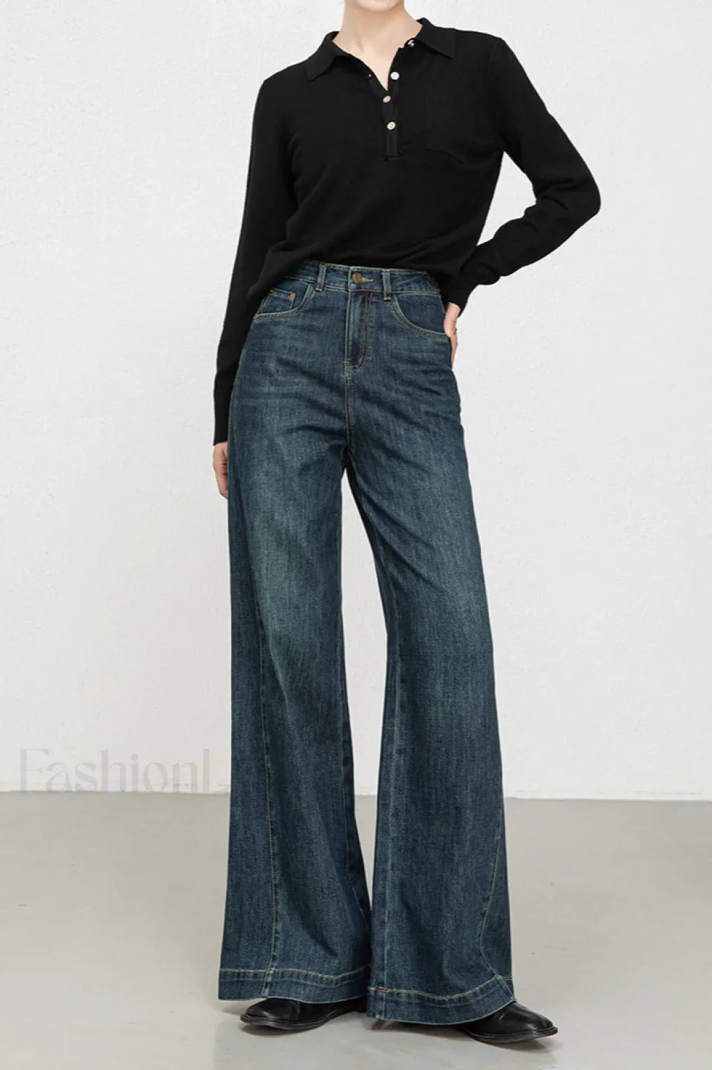 High Waist Loose Wide Leg Jeans