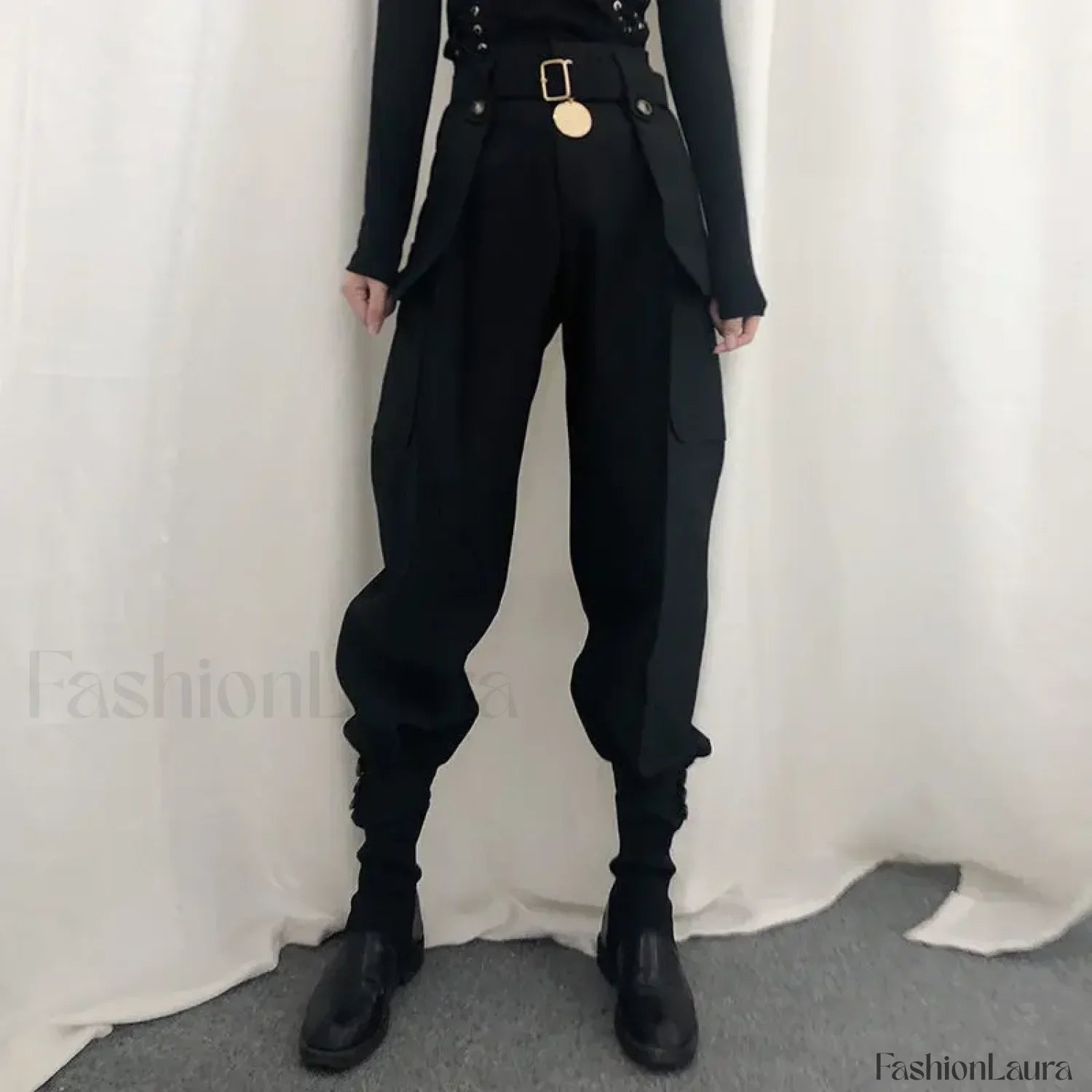 High Waist Vintage Harajuku Cargo Pants for Halloween