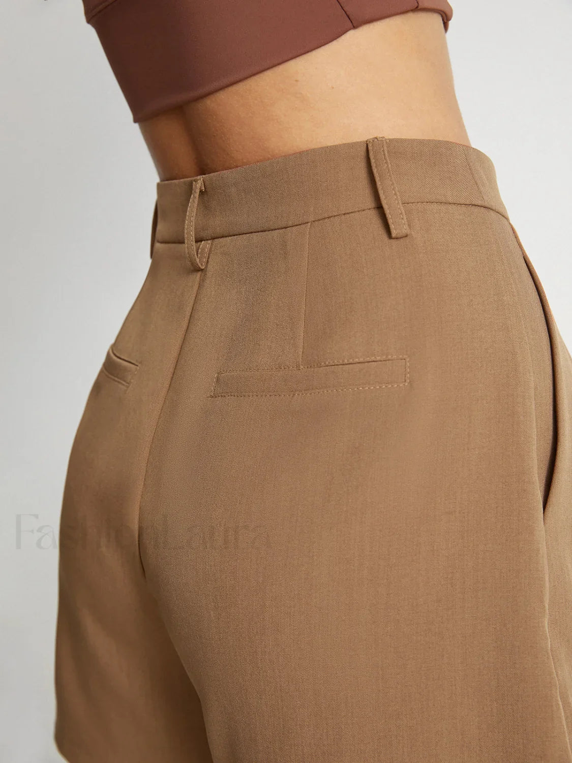 High Waisted Graceful Trouser Shorts