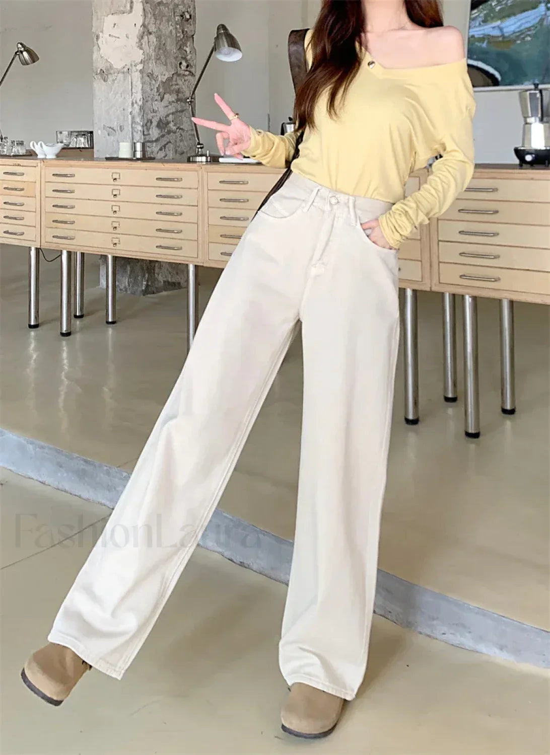 High Waisted Vintage Spring All-match Casual Denim Jeans