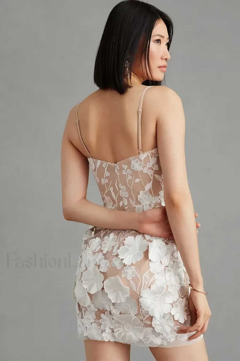 Hilma Structured Stylish Floral Mini Dress