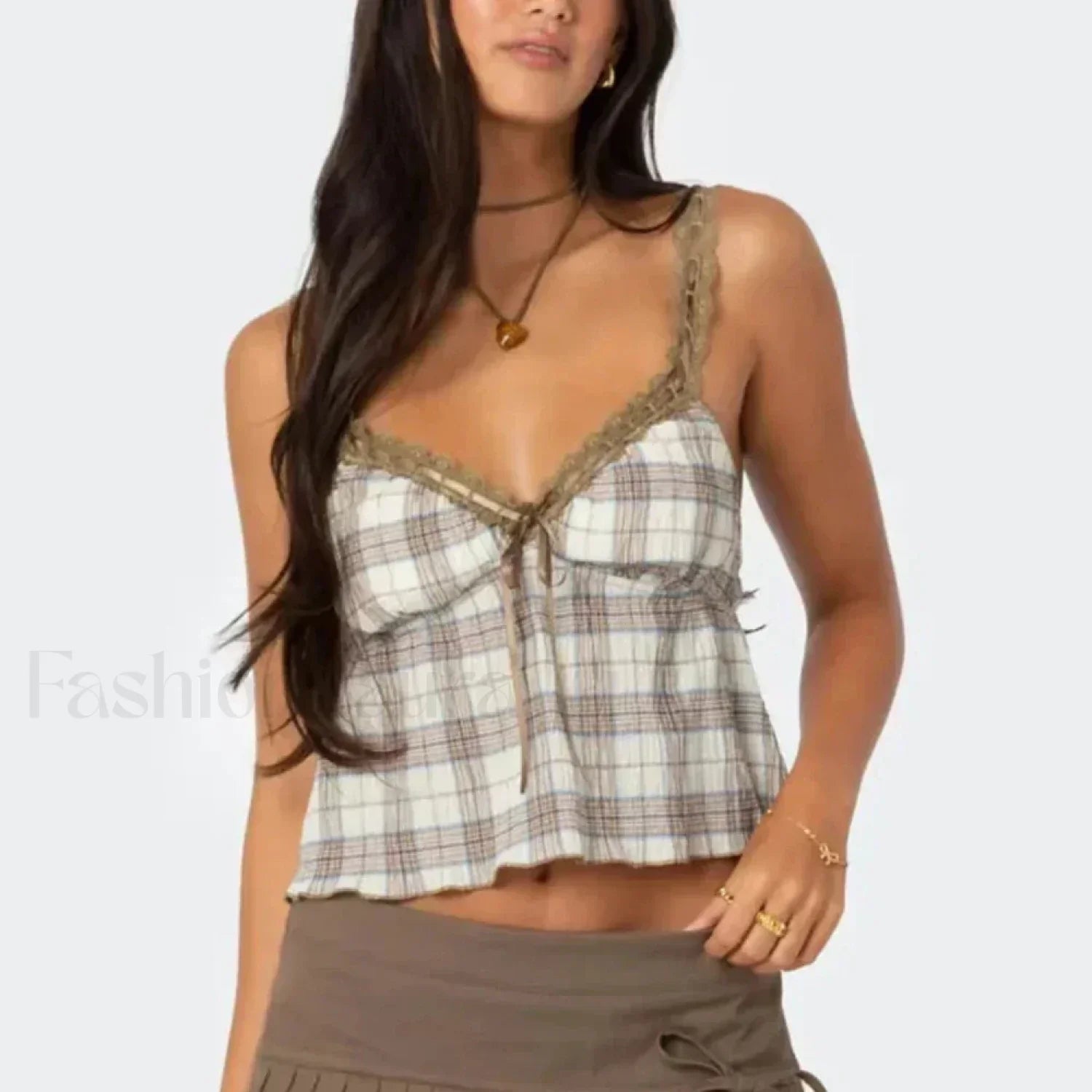 Hit Color Mini Skirt Two Piece Set