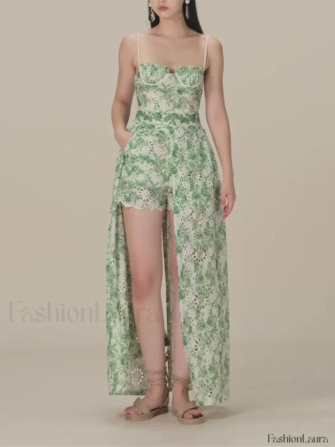 Hit Color Strapless Shorts Two Piece Set