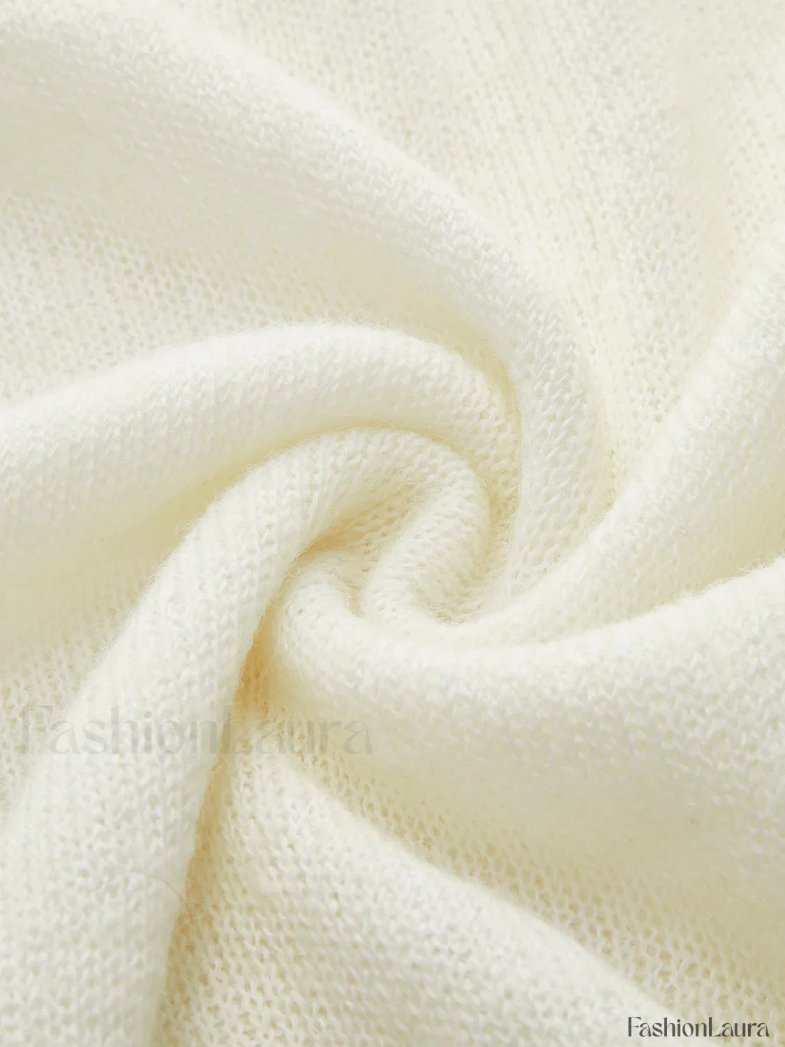 Hollow Draped Snug Knit Top