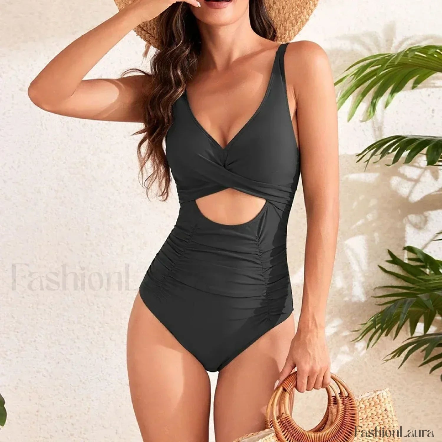 Hollow Out Solid Fashion One Piece