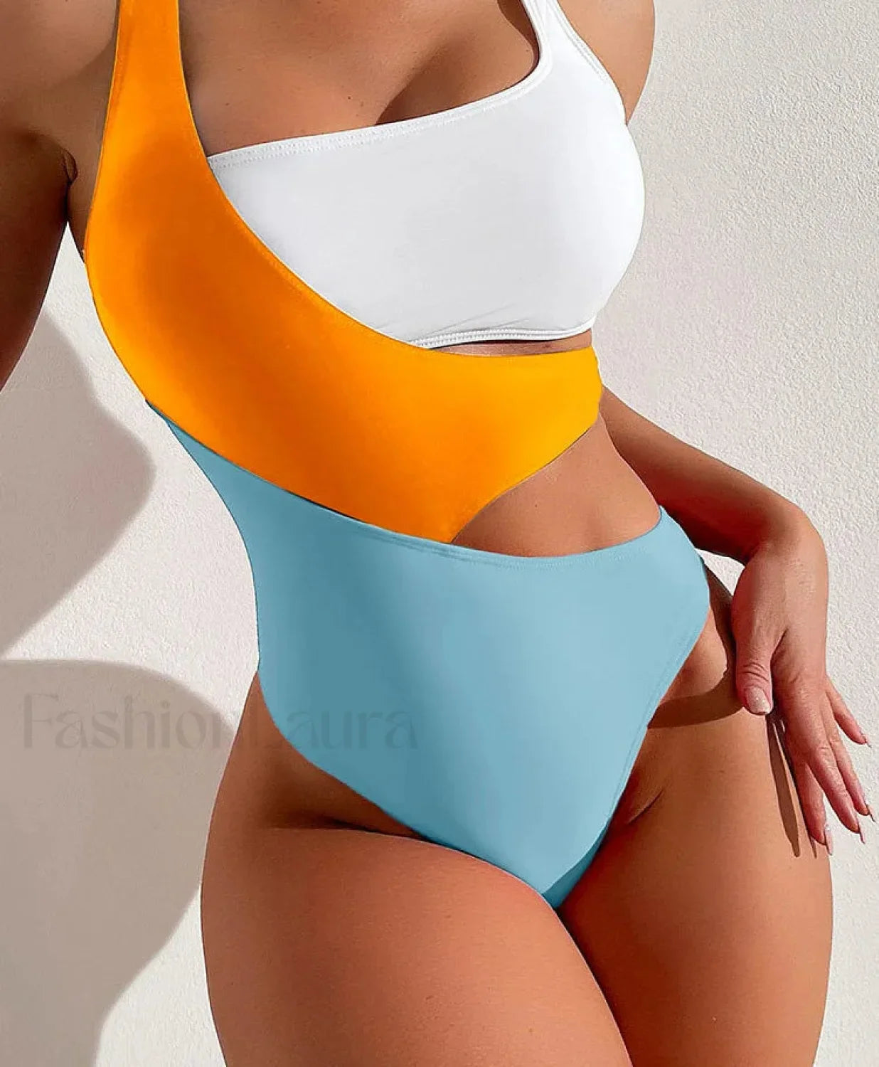 Hollow Strapped High Waist One Piece