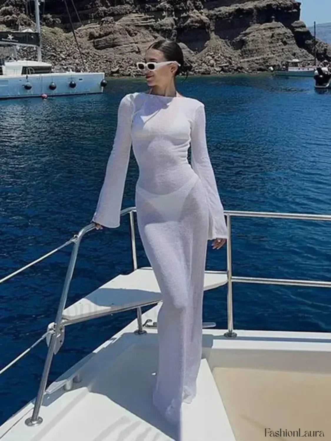 Hooded Sheer Bodycon Dress Cover Up