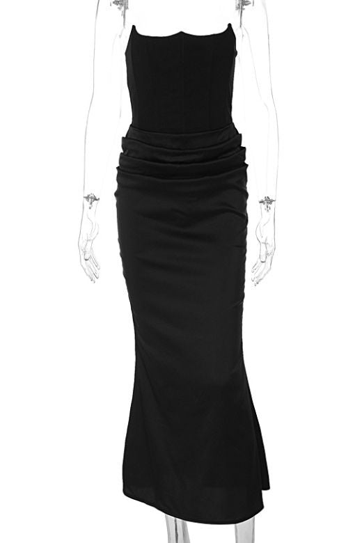 Hope Bodycon Wrap Maxi Dress - White Pearl