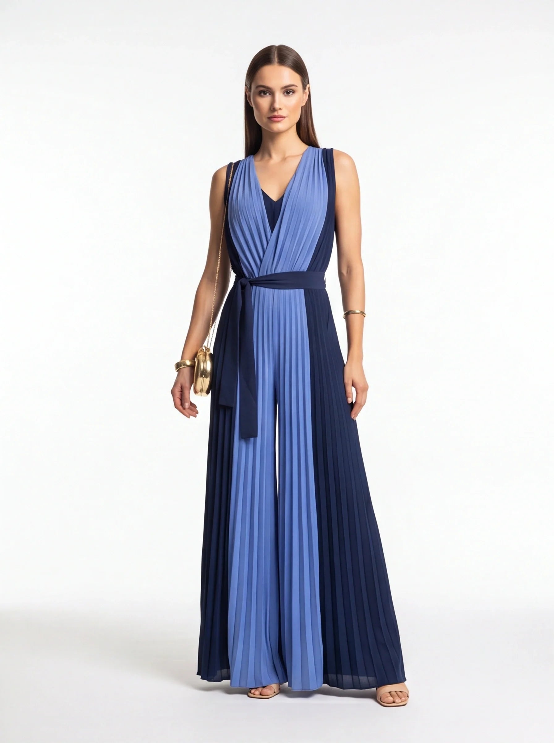 Stylish Casual Colorblock Jumpsuit for Women | Comfortable & Versatile