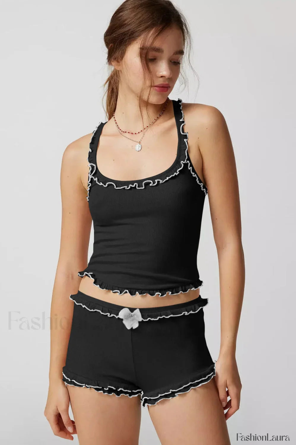 Idalia Corset Top Charming + Shorts Set