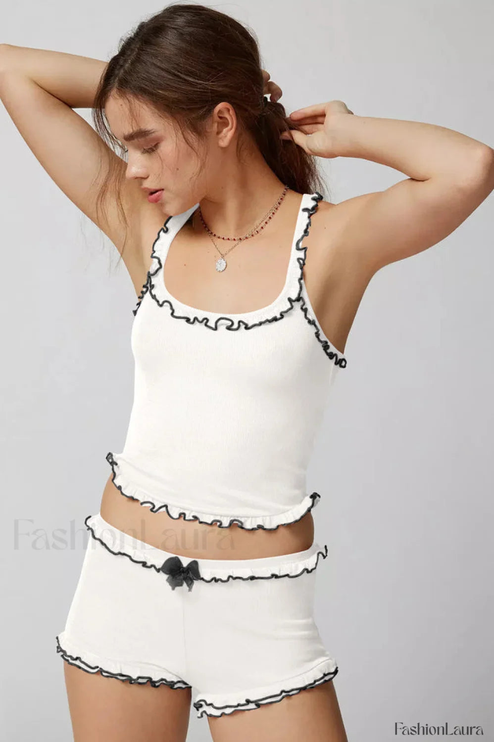 Idalia Corset Top Charming + Shorts Set