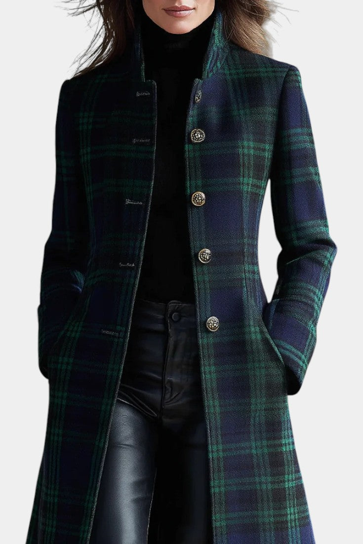 Valentina | Tailored Check Midi Coat