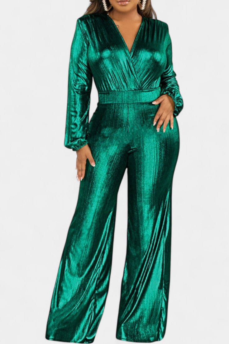 Papeete Deep V-Neck Jumpsuit
