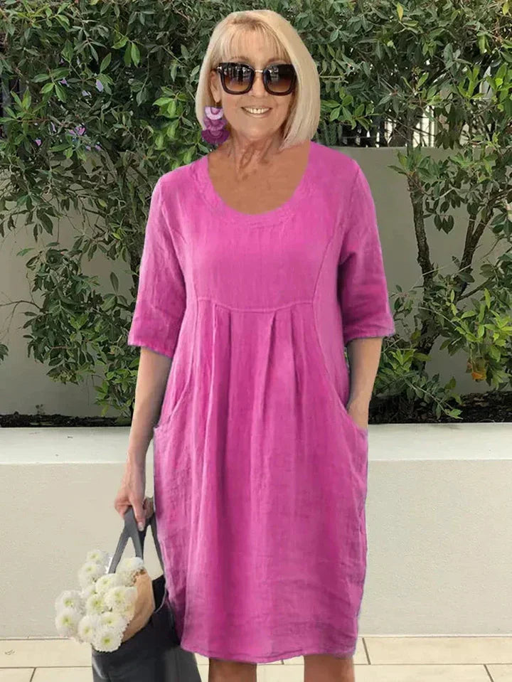 Jennifer Elevated Summer Dress with Pockets Designer Edit