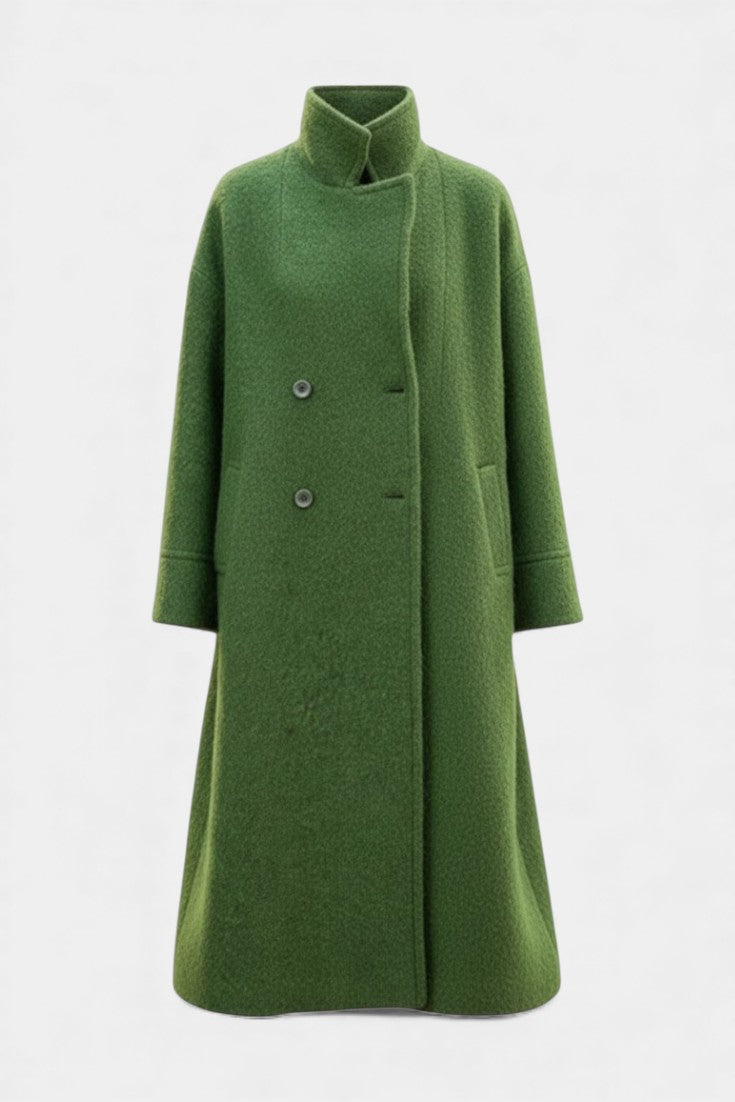 Cornelia | Oversized Double-Breasted Long Coat