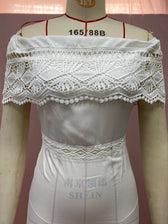Off Shoulder Lace Tiered Maxi Dress 6