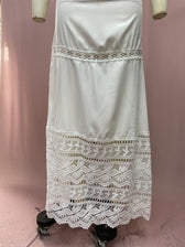 Off Shoulder Lace Tiered Maxi Dress 7