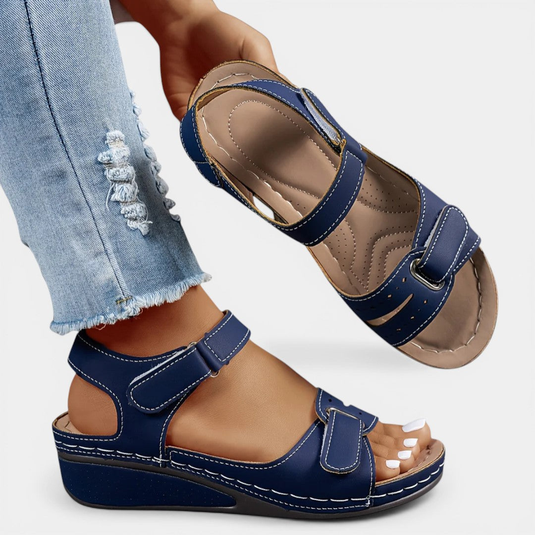 AURELIA™ - OPEN-TOE LEATHER COMFORT SANDALS