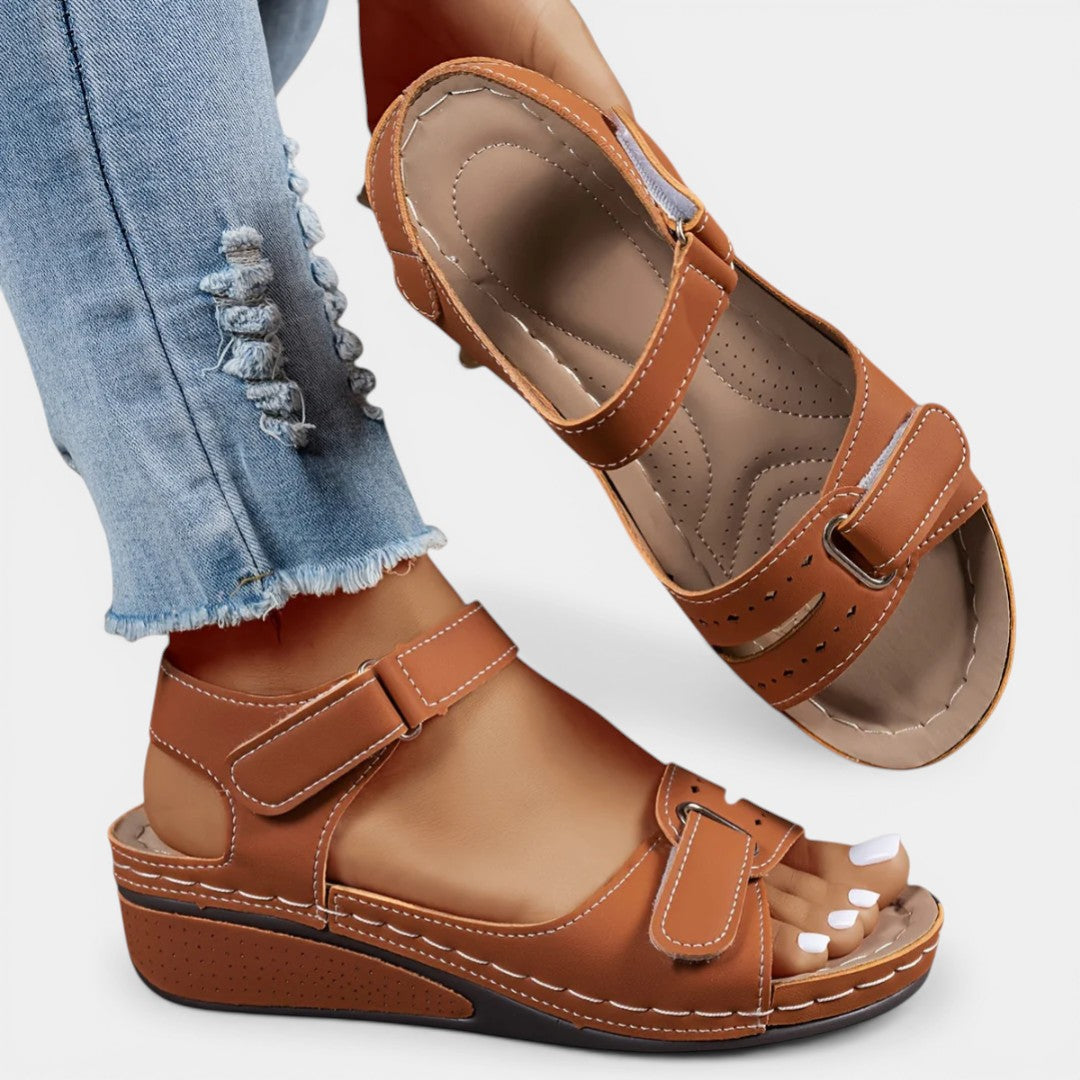 AURELIA™ - OPEN-TOE LEATHER COMFORT SANDALS