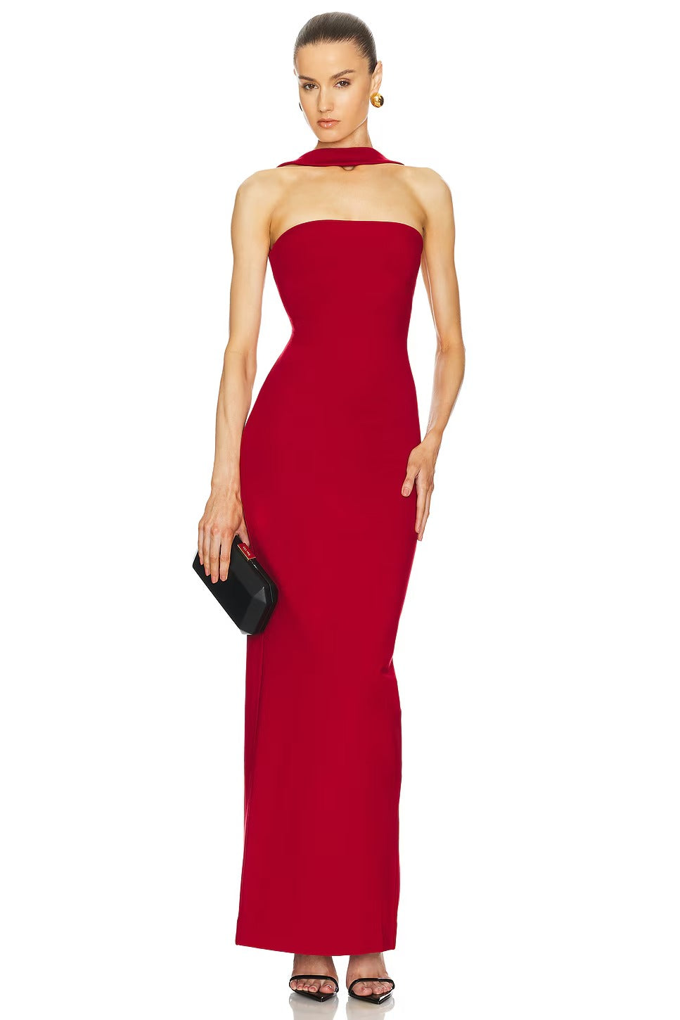 Allure Halter Backless Maxi Dress