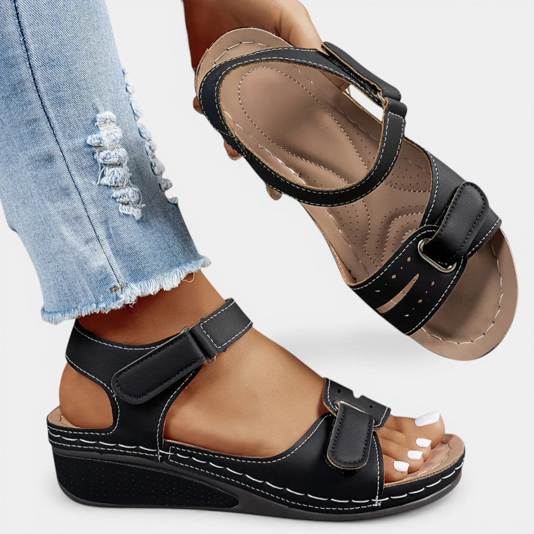 AURELIA™ - OPEN-TOE LEATHER COMFORT SANDALS