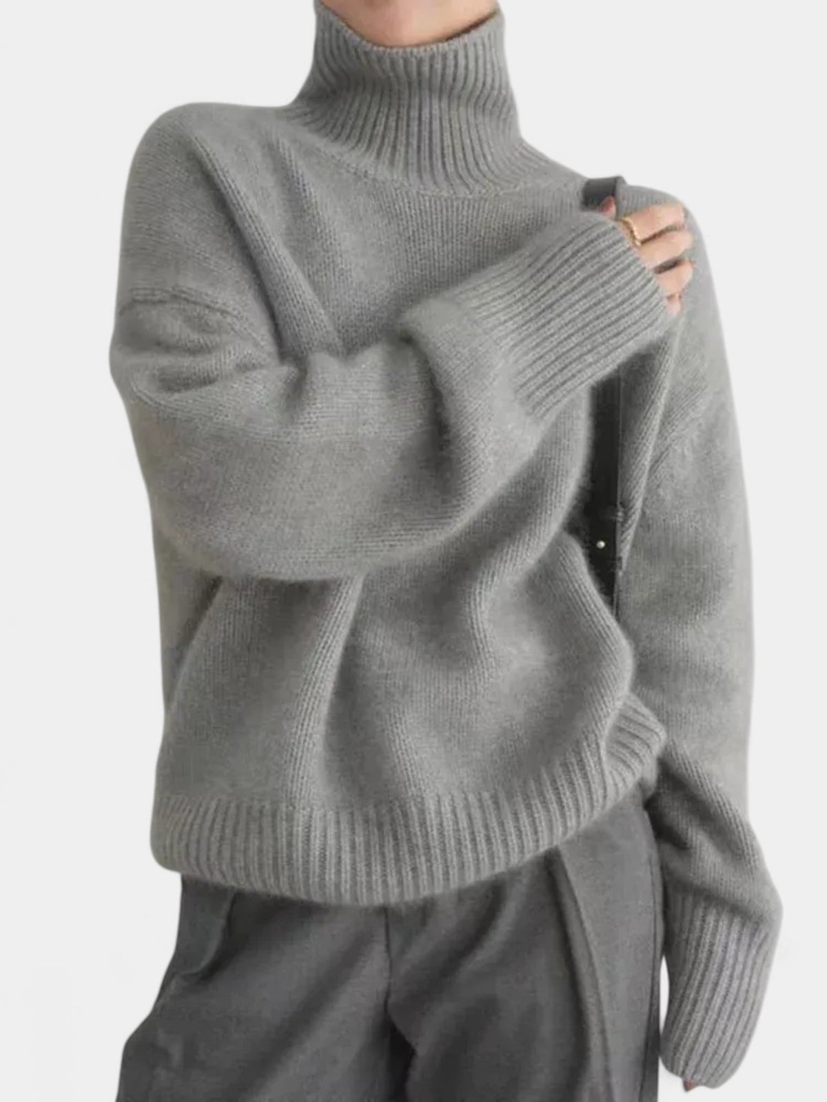 CATALINA CASHMERE HIGH NECK SWEATER