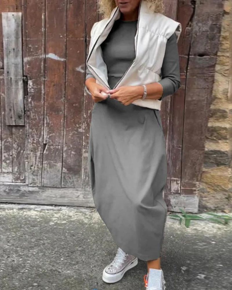 Antonia Elegant Flowing Maxi Dress for Women Feminine Flowy Style